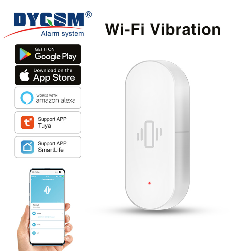 Home Security Alexa - Capteur de vibration WiFi Tuya, détection