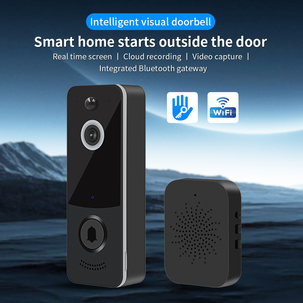 Home Security Honeywell - Sonnette vidéo WIFI 1080P, application TTLOCK,