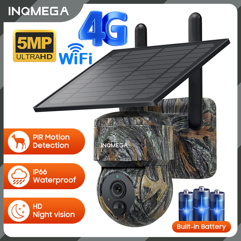 Home Security Panel - INQMEGA 5MP 4G/WIFI caméra de sécurité