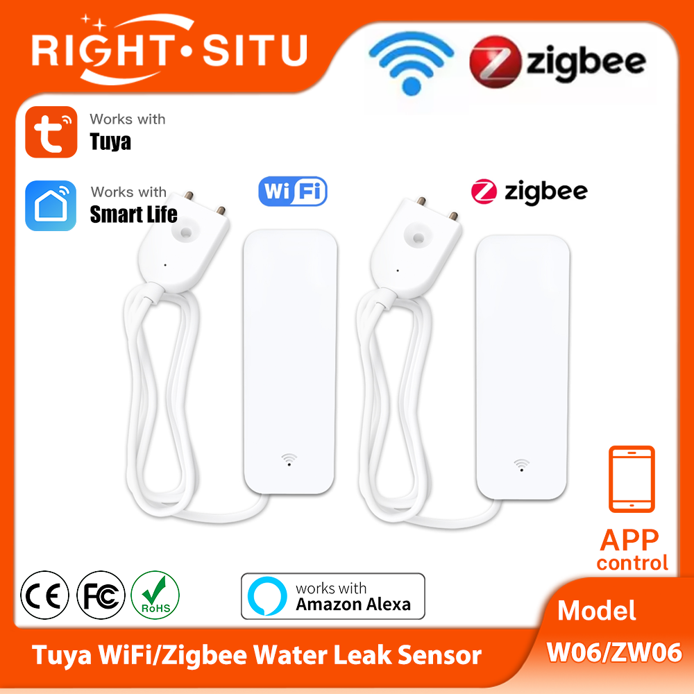 Home Security Alexa - Tuya WiFi Zigbee capteur d'eau détecteur