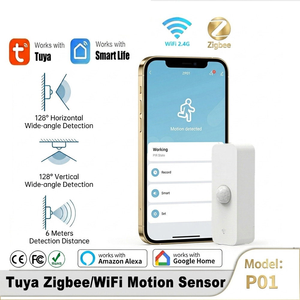 Home Security Alexa - Détecteur de mouvement intelligent PIR WiFi