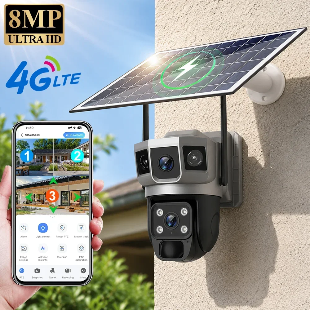 Home Security Panel - Caméra de sécurité V380 4K 3