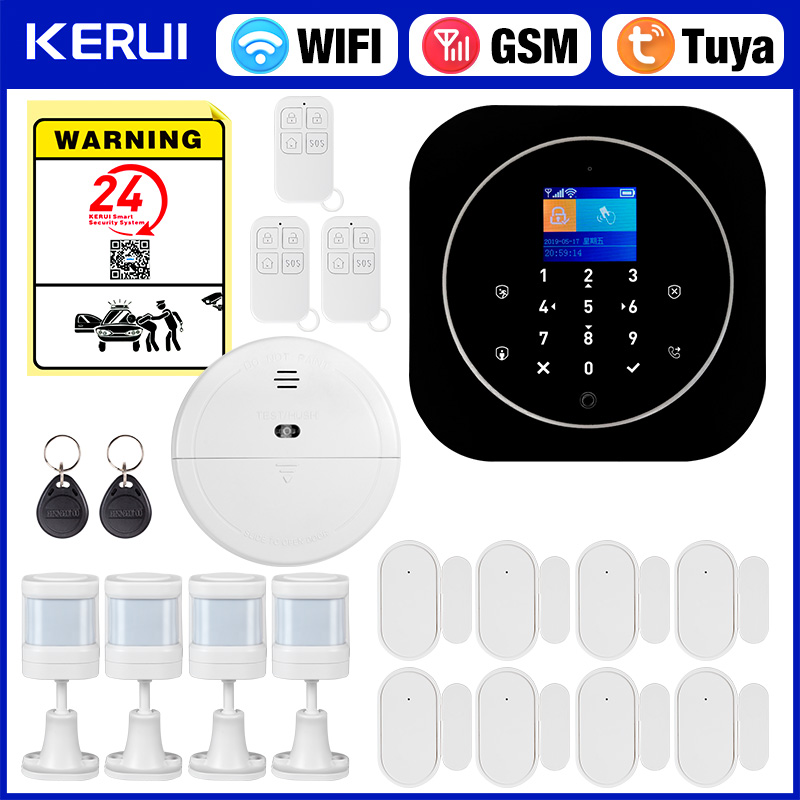 Home Security System Installation - KERUI G12-Kit de système d'alarme domestique