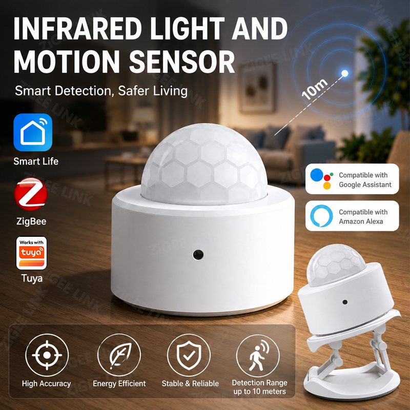 Home Security Alexa - Capteur de mouvement PIR ZigBee 3.0,