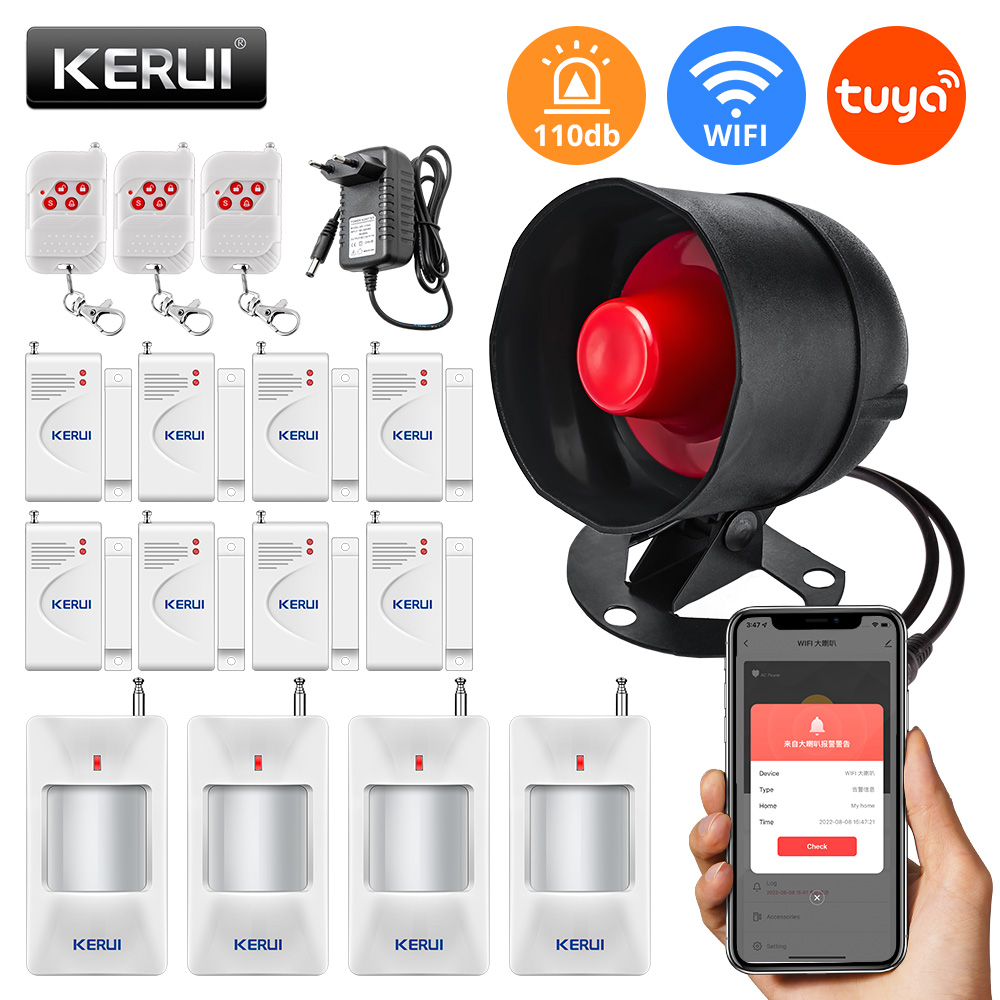 Home Security System Installation - KERbiomtuya-Système d'alarme de sécurité domestique avec