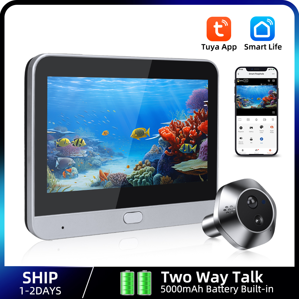 Home Security Honeywell - Caméra vidéo judas intelligente Tuya, caméra