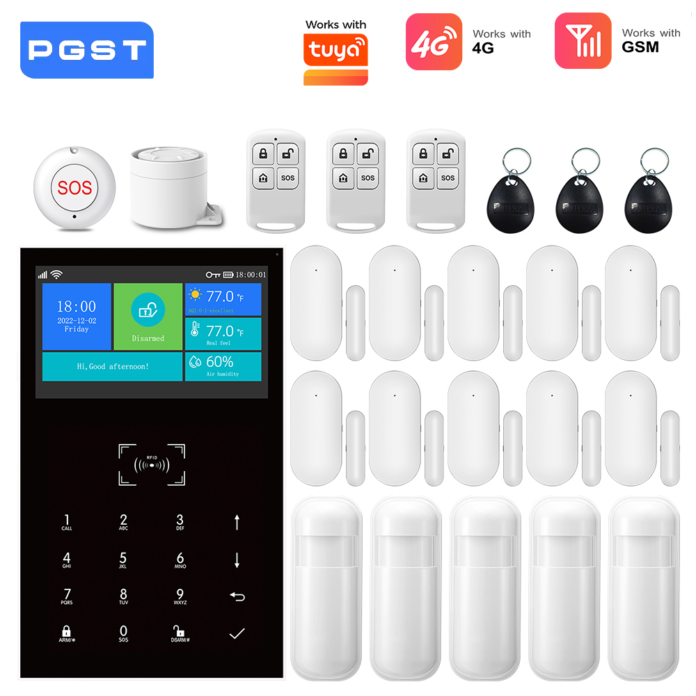 Home Security System Installation - Système d'alarme WiFi GSM 4G compatible