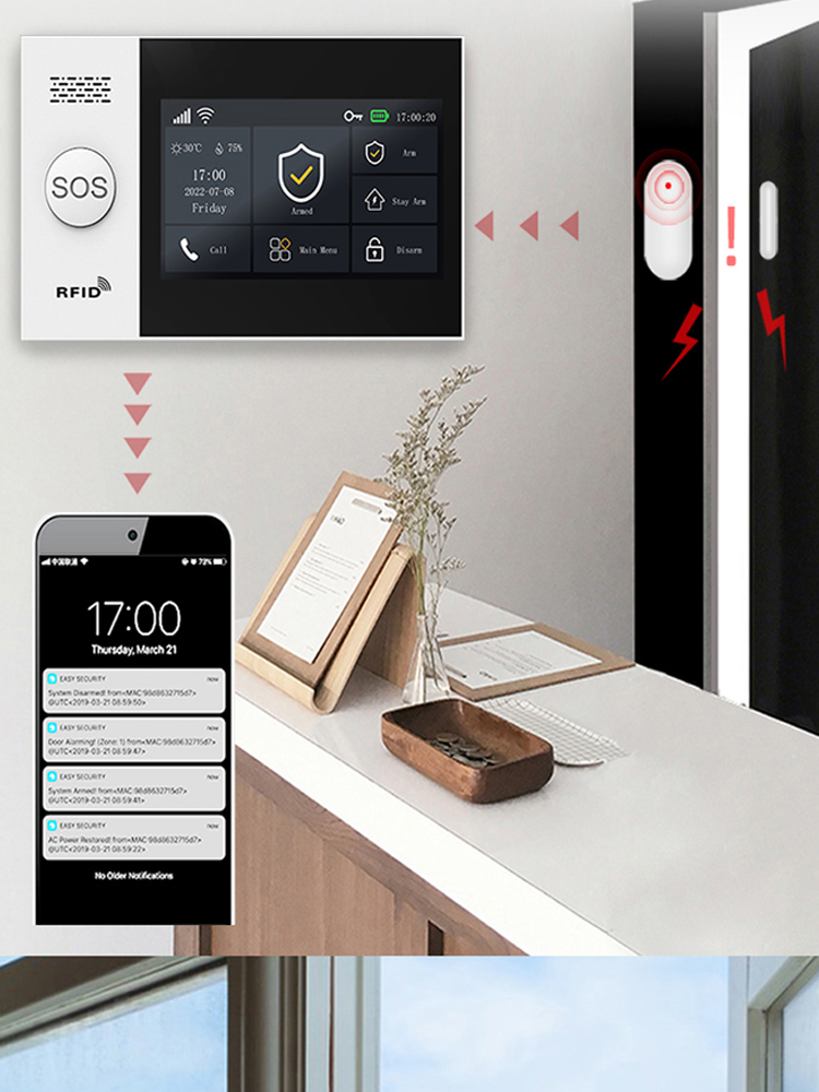 PGST107 Alarme intelligente 4G - Home Security System Installation avis et prix
