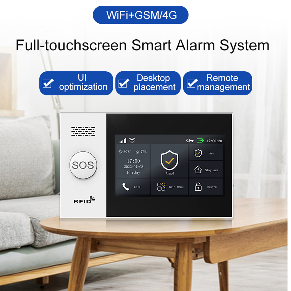 PGST107 Alarme intelligente 4G - Home Security System Installation avis et prix