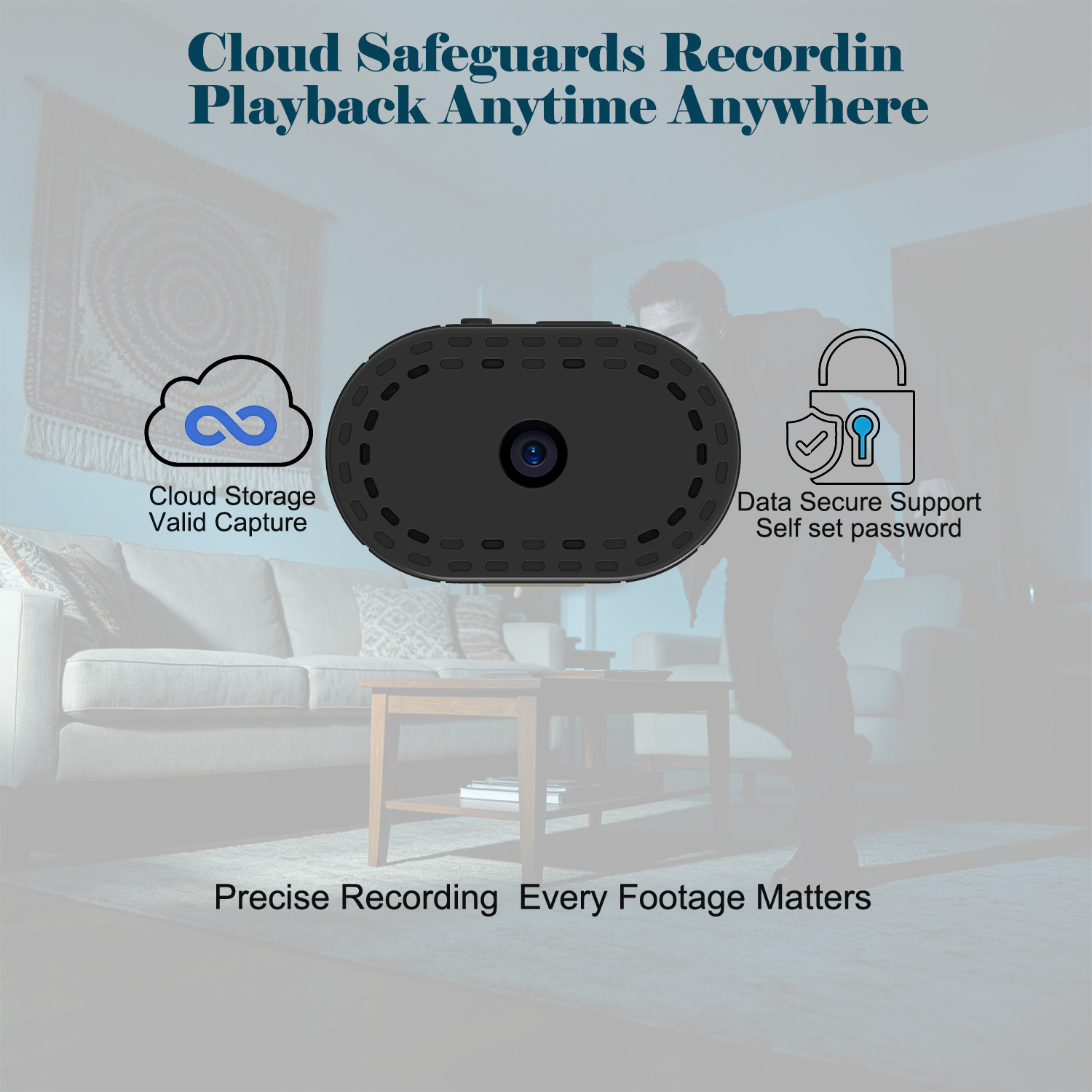 Mini caméra de sécurité WiFi m - Hidden Camera Clock avis et prix