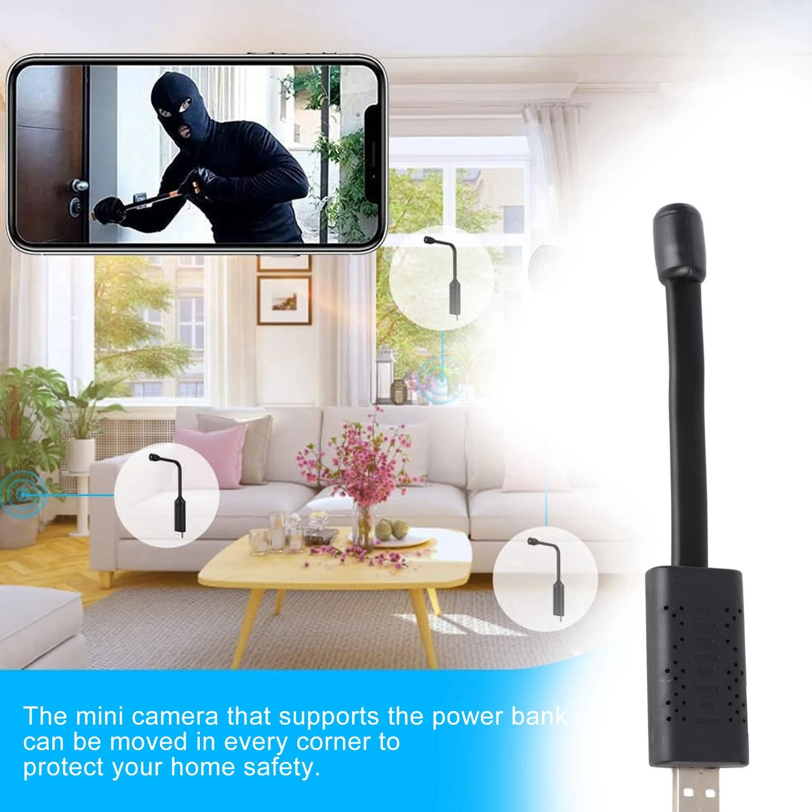 Caméra de sécurité WiFi USB 10 - Hidden Camera Clock avis et prix
