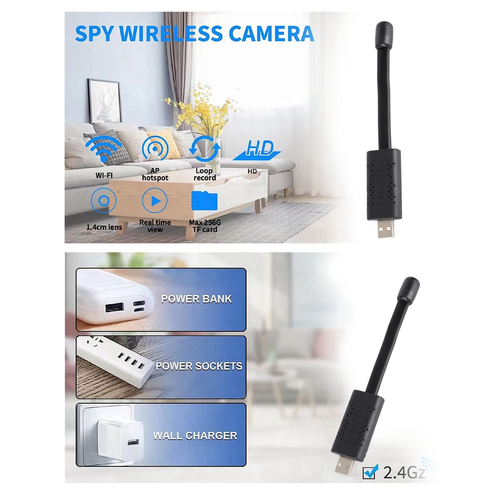 Caméra de sécurité WiFi USB 10 - Hidden Camera Clock avis et prix