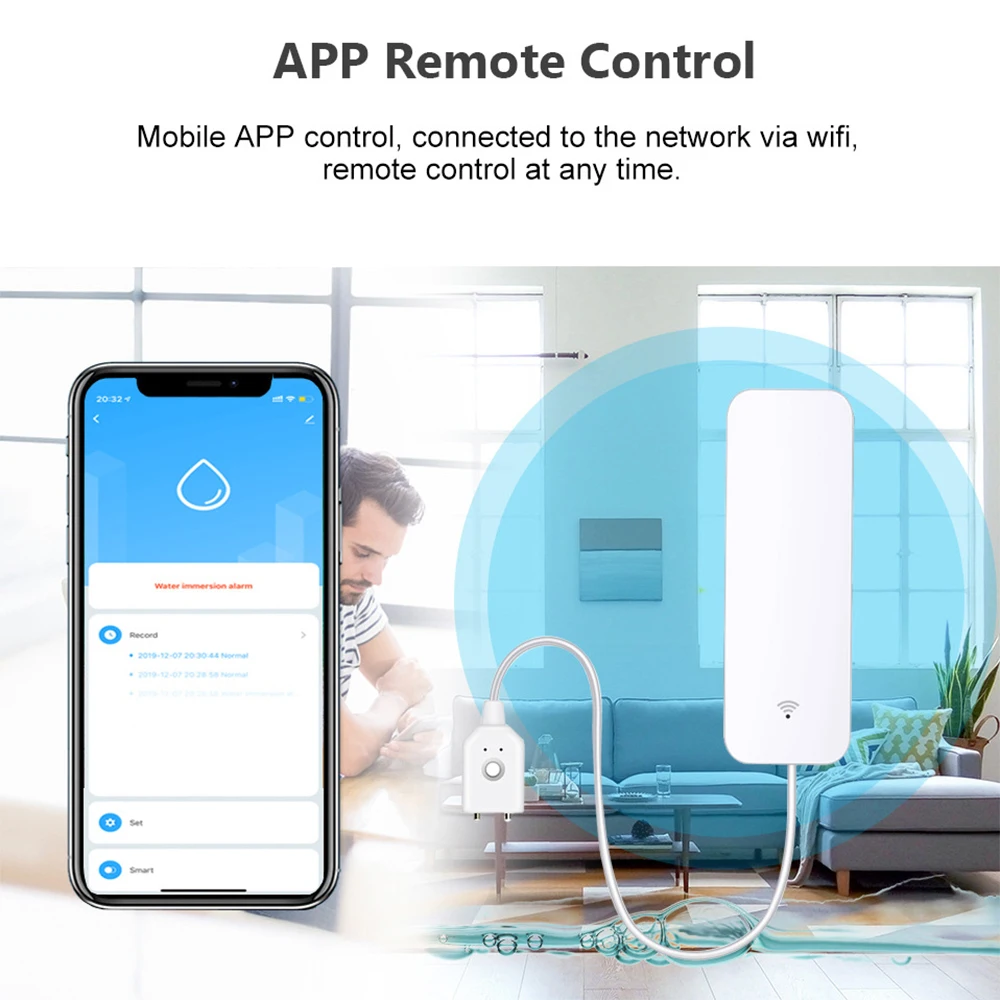 Tuya WiFi Zigbee capteur d'eau - Home Security Alexa avis et prix