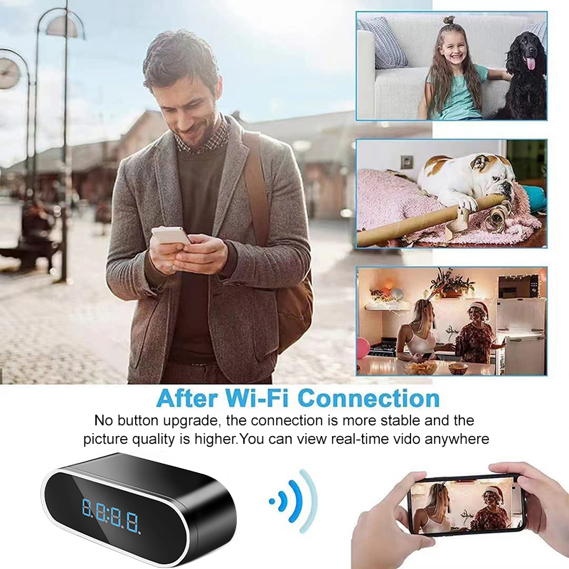 Mini caméra d'horloge WiFi, vi - Hidden Camera Clock avis et prix