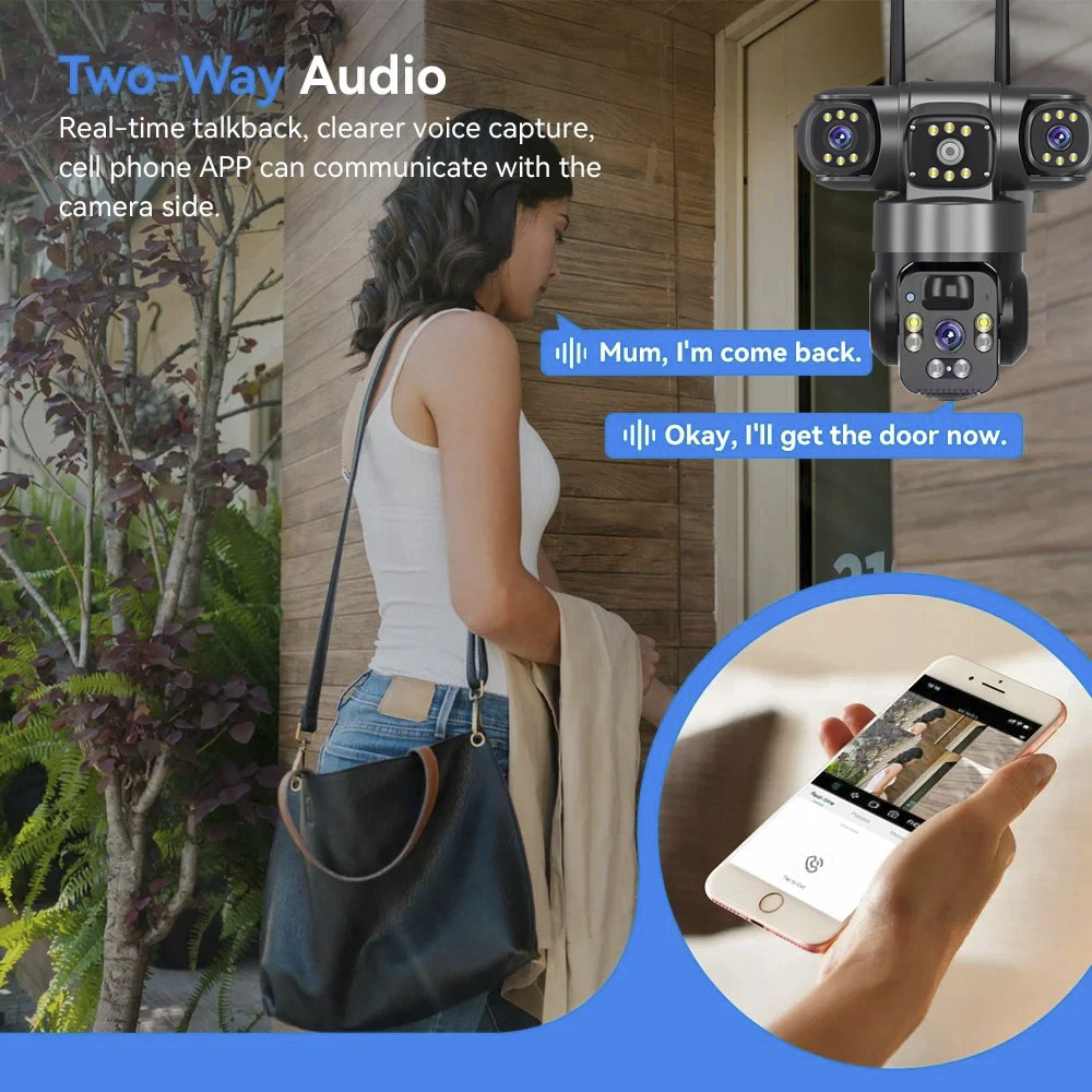 Caméra solaire 4G à trois obje - Home Security Panel avis et prix