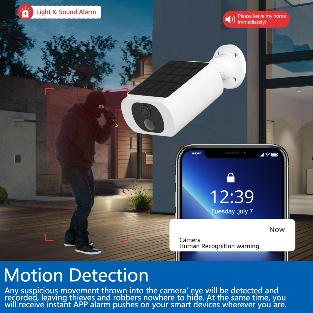 Caméra de sécurité solaire Tuy - Home Security Panel avis et prix