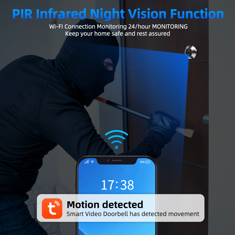 Caméra vidéo judas intelligent - Home Security Honeywell avis et prix