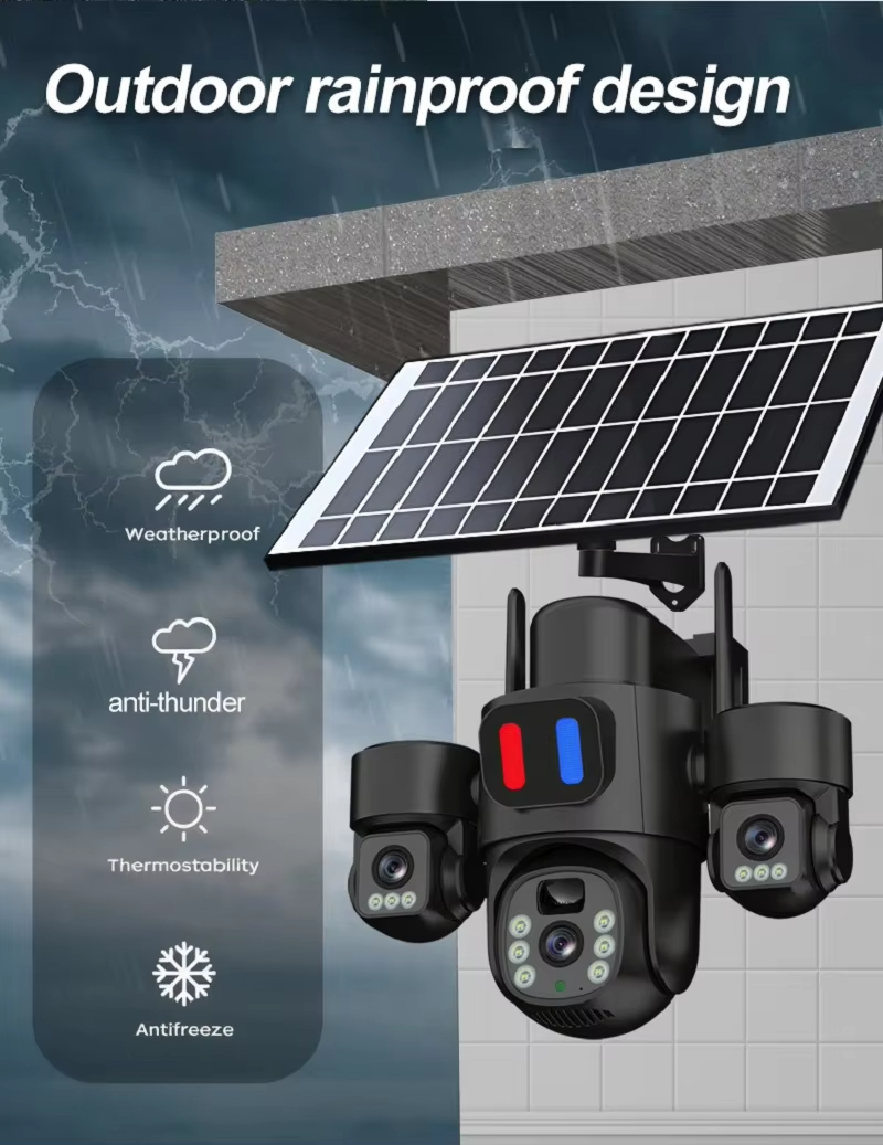 Caméra solaire PTZ WIFI extéri - Home Security Panel avis et prix