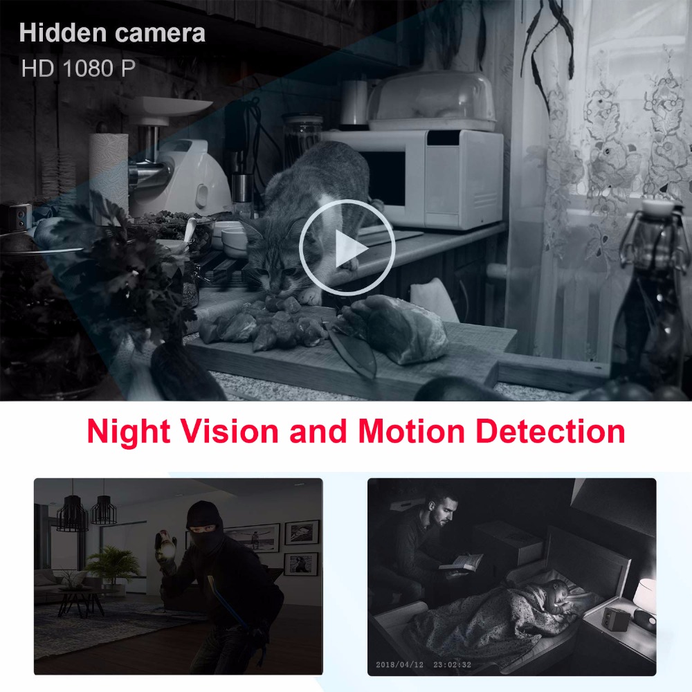 Mini caméra Portable HD 1080P, - Hidden Camera Clock avis et prix