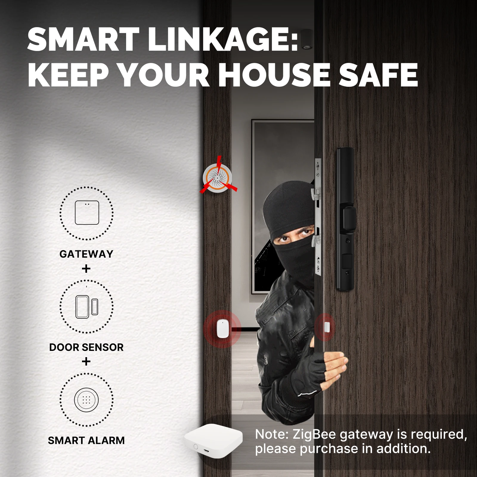 MOES Tuya ZigBee détecteur de  - Home Security System Installation avis et prix